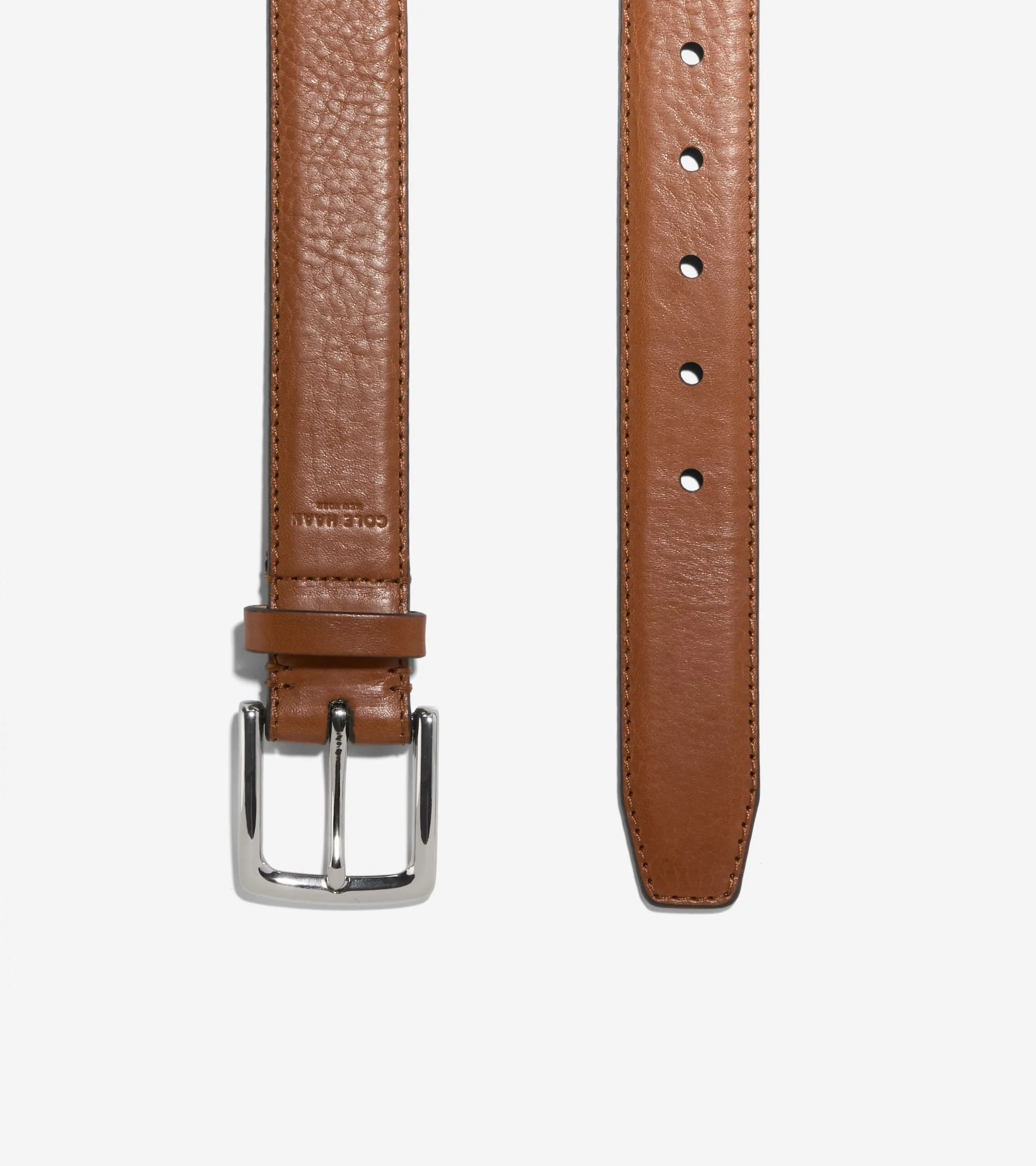Men's 35MM Double Edge Stitch Detail Belt - Image 2