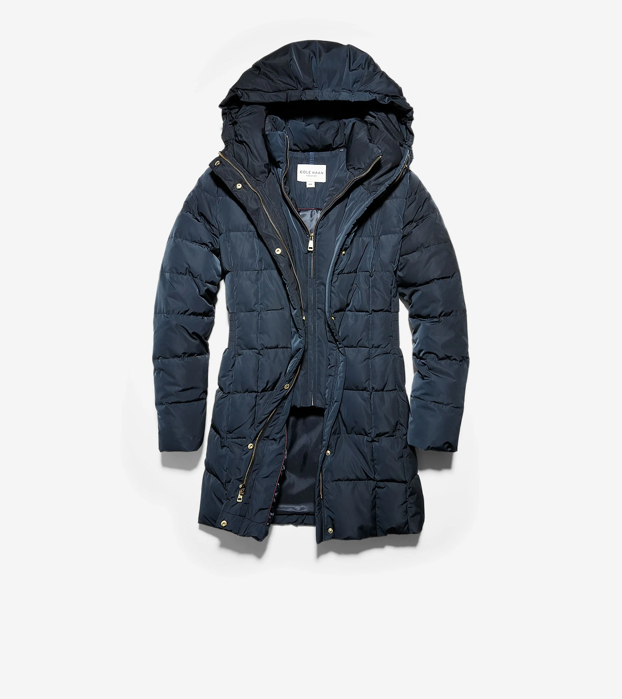 Women's 32" Signature Hooded Taffeta Down Coat - Image 2