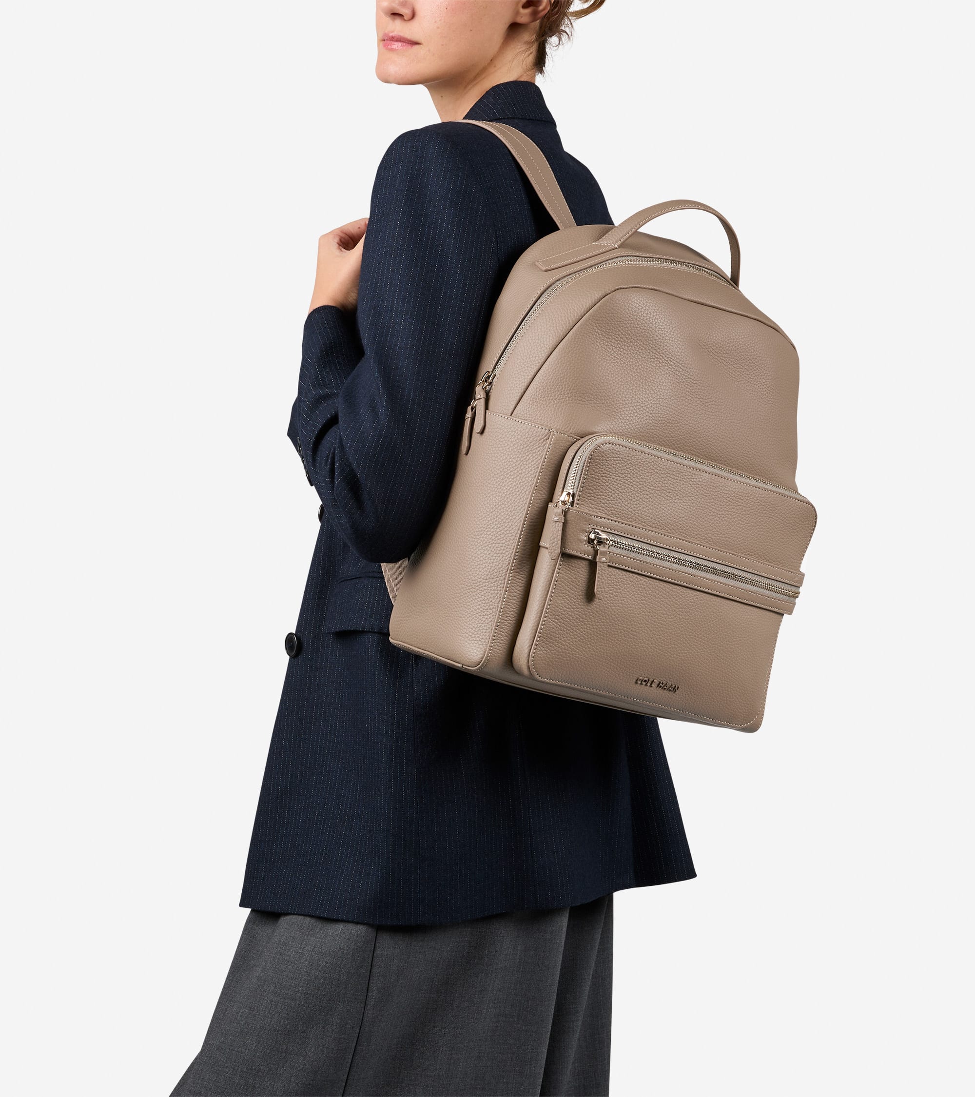 Women's Davis Leather Backpack - Image 4
